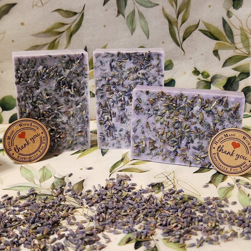 Hand Crafted Soap Bar (2-Pack) Lavender Scented - Gift